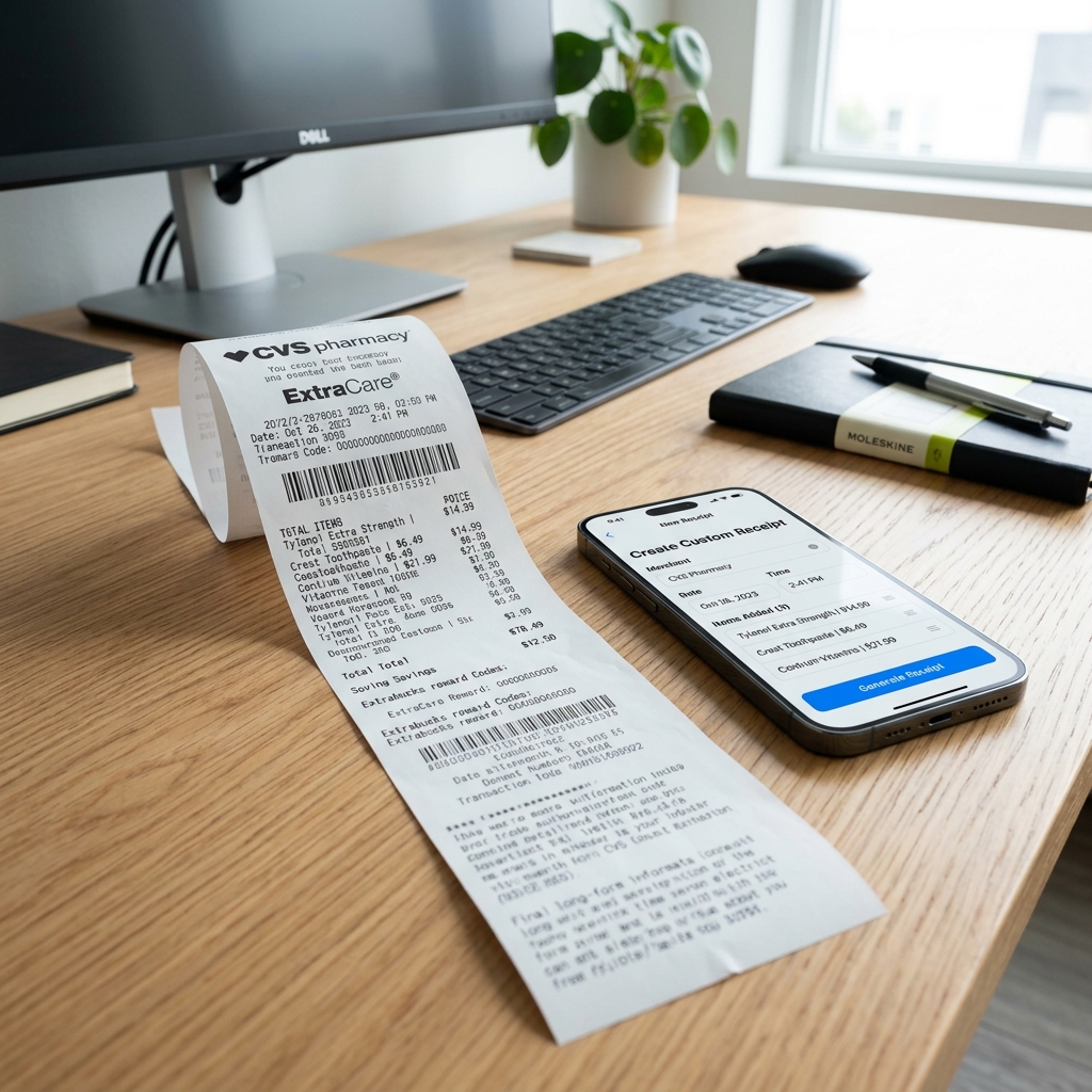 CVS Receipt Template: What to Include