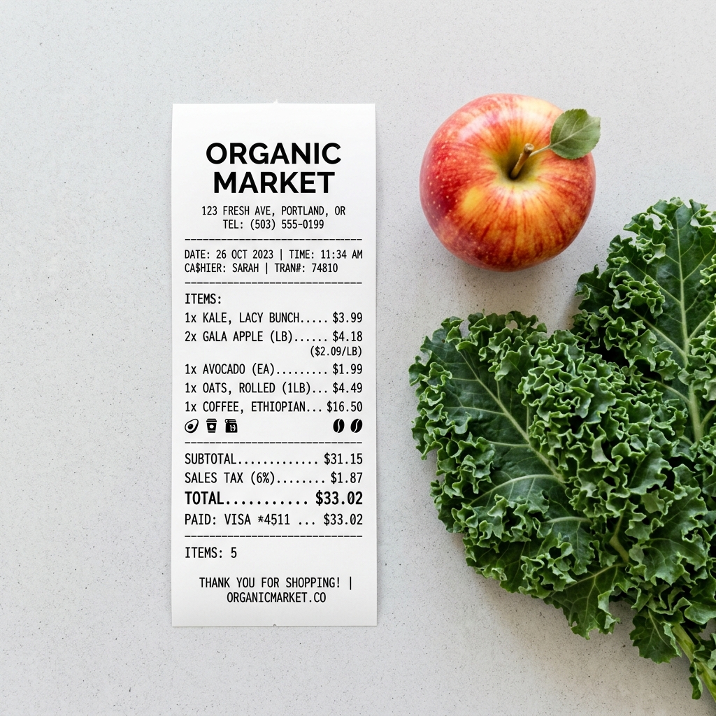 Grocery Receipt Template: What to Include
