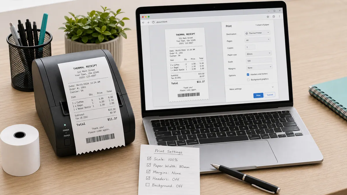 How to Print a Thermal Receipt from Your Browser