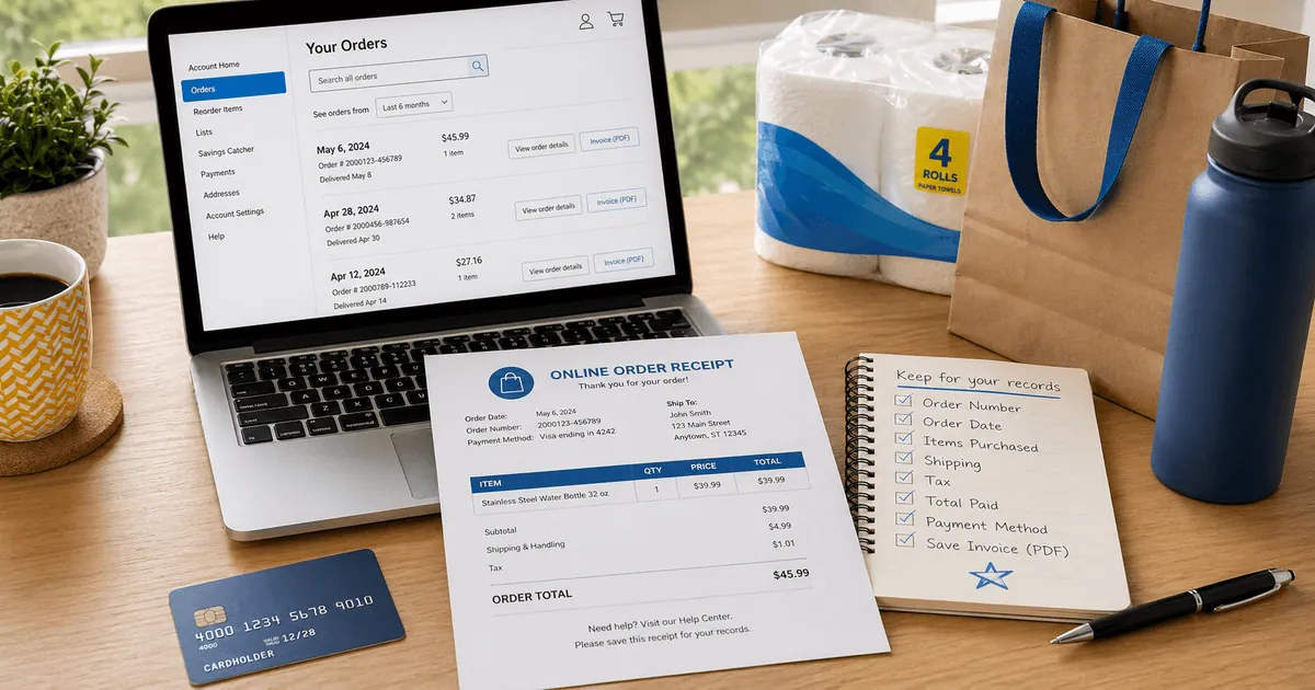 Walmart Online Receipt: Where to Find It