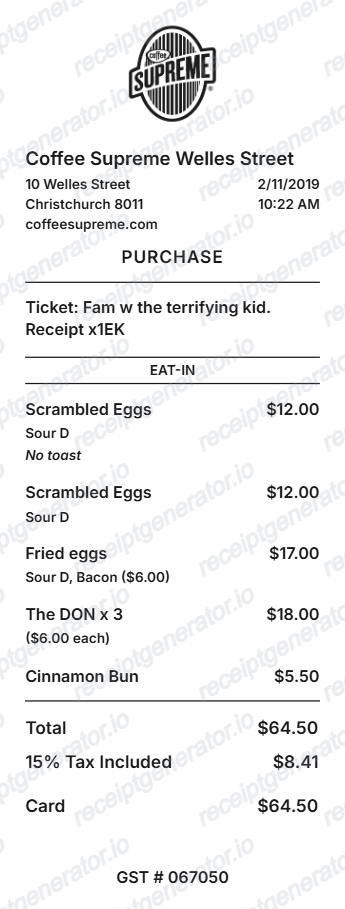 Thermal Receipts