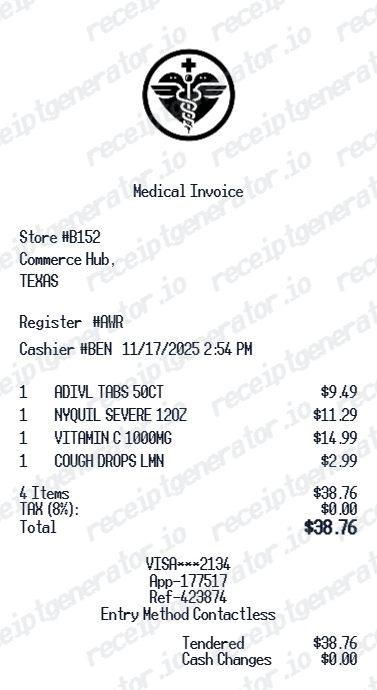 Medical Invoice