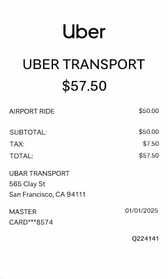 Uber Receipt